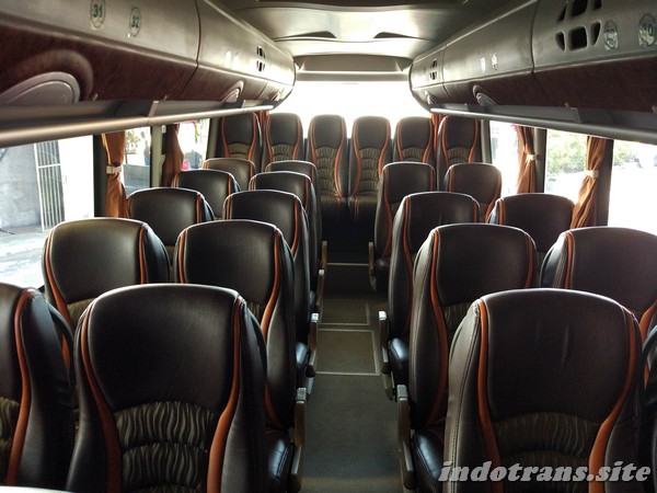 Bagian Belakang Interior Bus Pariwisata Indo Trans