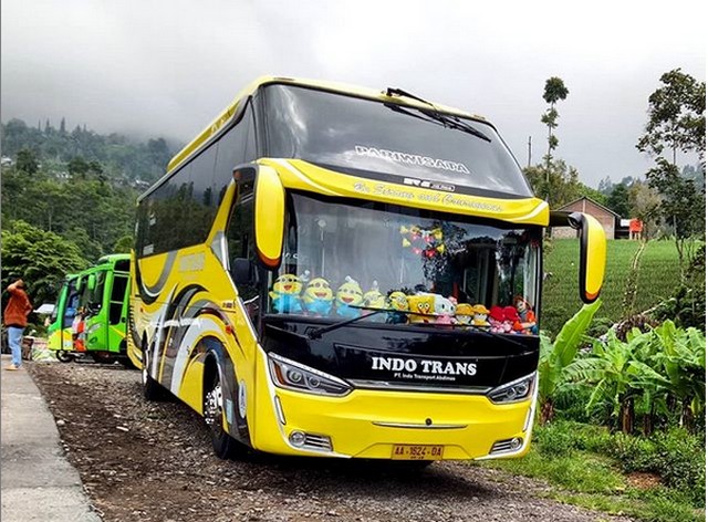 Gambar Bus Po Indo Trans SR2 Kuning